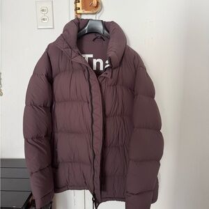 Aritzia Puffer Jacket in Deep Plum (barely worn) XL